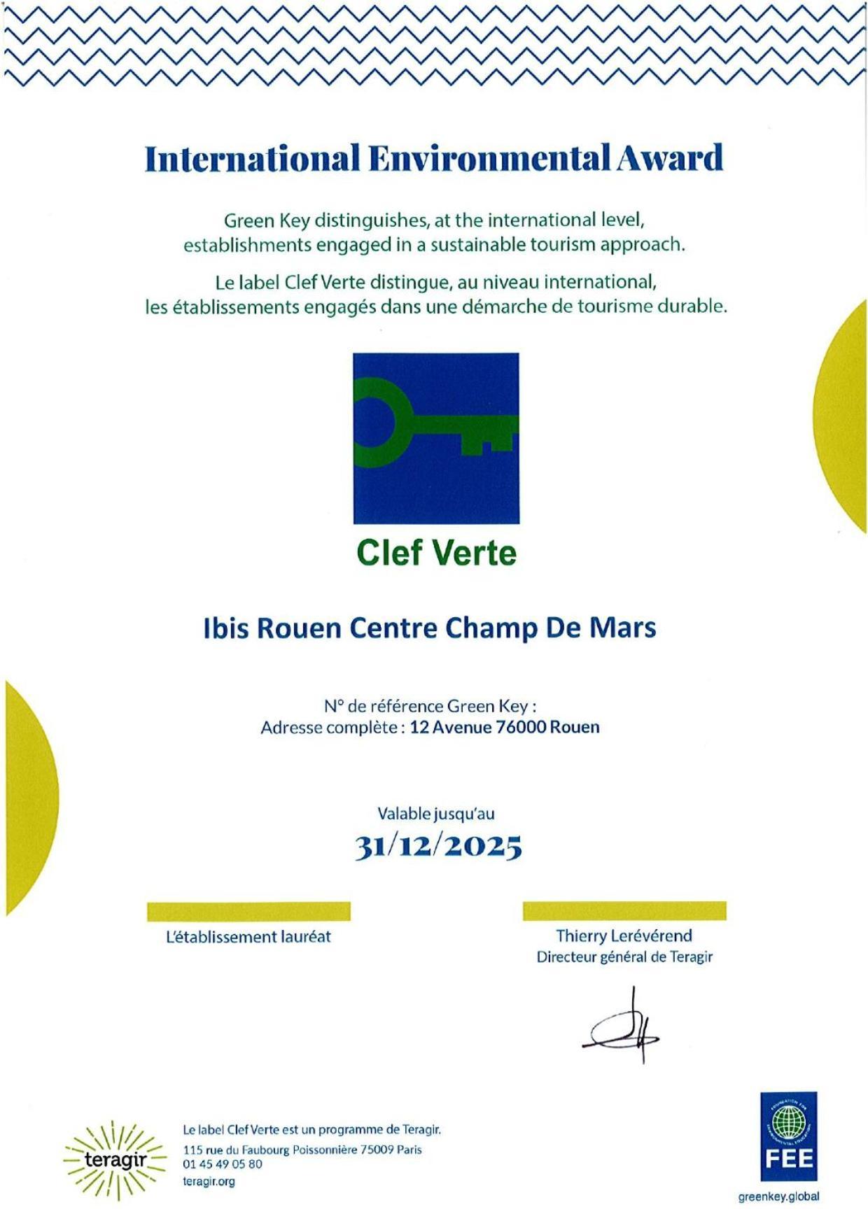 Hotel Ibis Rouen Centre Champ De Mars Esterno foto